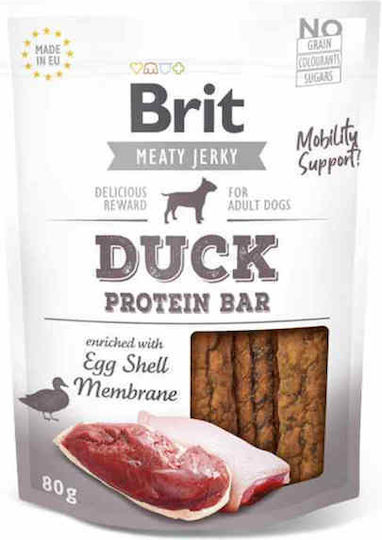 Brit Dog Snack Jerky Protein Bar Duck 80gr