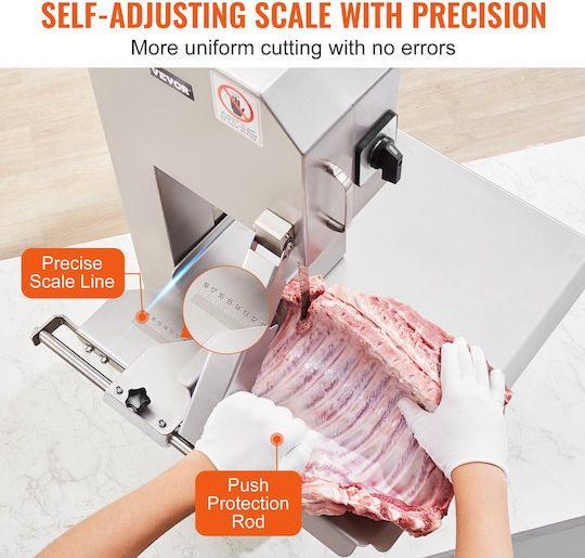 Vevor 2200w Professional Electric Meat Bandsaw Stainless Steel Bone Cutting Machine Tsjgj2200w418lawmv2