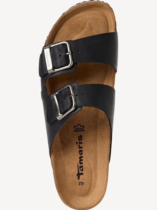Leather Men's Sandals in Black Colour