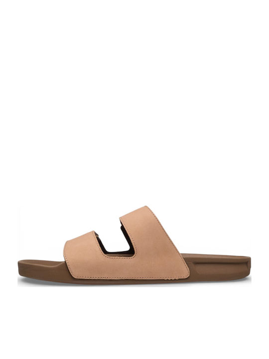 Rivi Leather Men's Sandals in Beige Colour