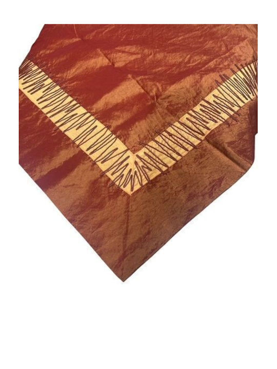Table Runner with Embroidery Beige-Gold 40x160cm