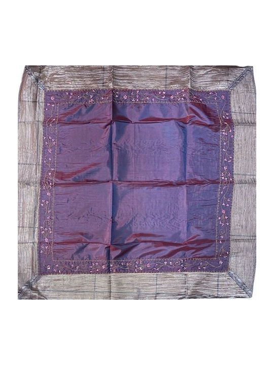 Limneos Limneos Tischdecke Lila-Silber 120x120cm
