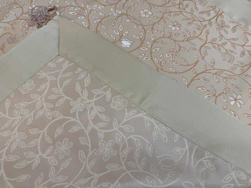 Linea Home Checkered Tablecloth Set Merano Gold