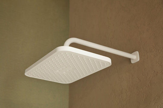 KFA Built-in Mixer Phone & Shower Head Set for Shower White