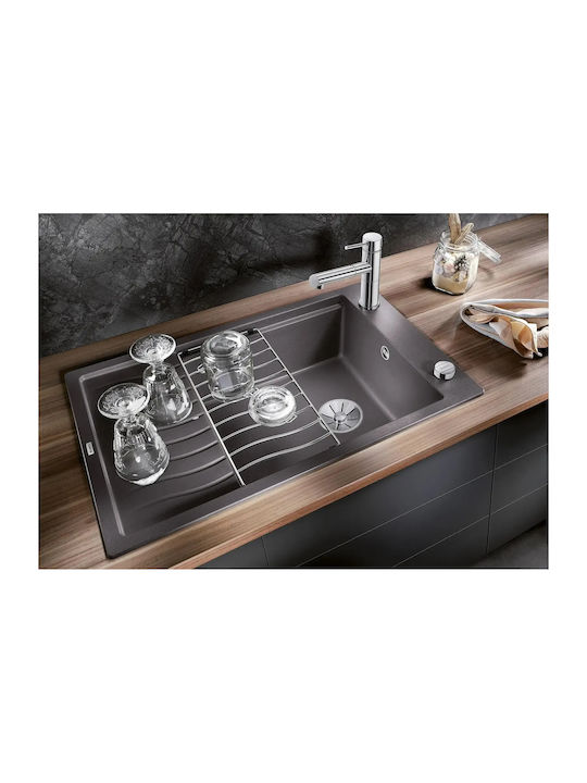 Blanco Drop-In Spüle Inox mit Wasserhahn B78xT50cm Gray