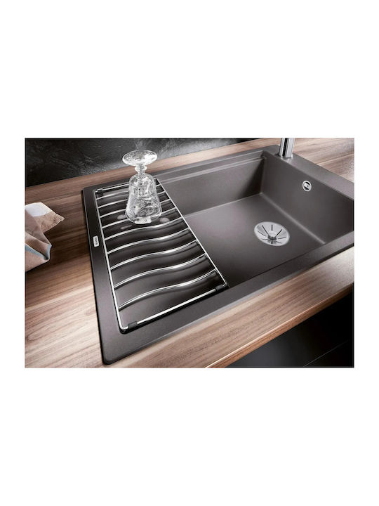 Blanco Drop-In Spüle Inox mit Wasserhahn B78xT50cm Gray