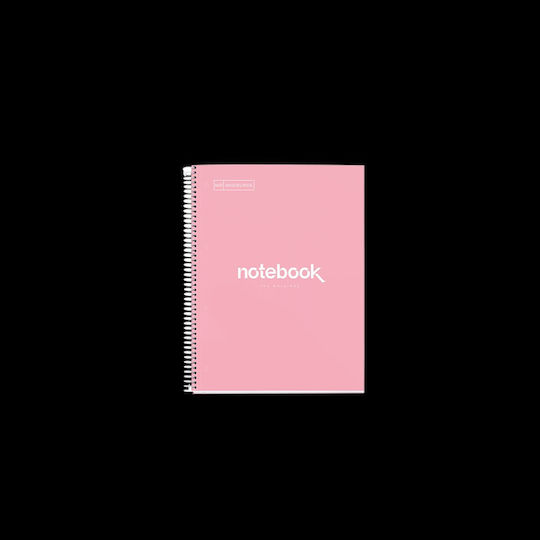 Miquelrius Spiral School Notebook Ruled 80 Paper Sheets Emotions Pink