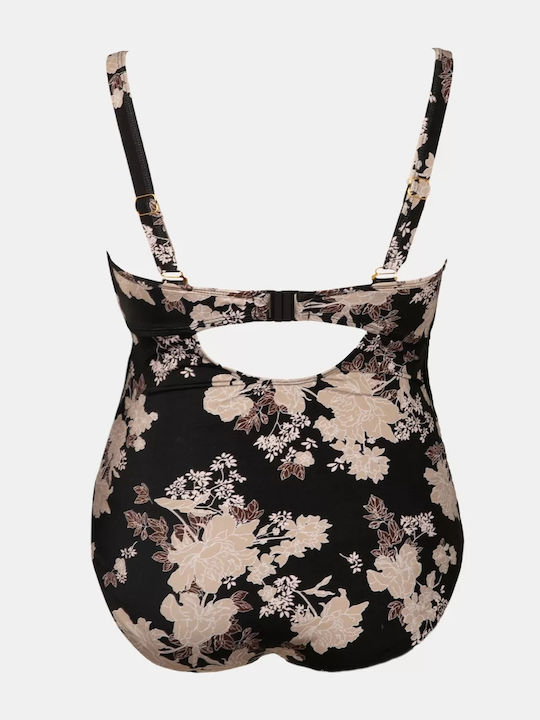 One Piece Swimsuit for Large Bust Peony