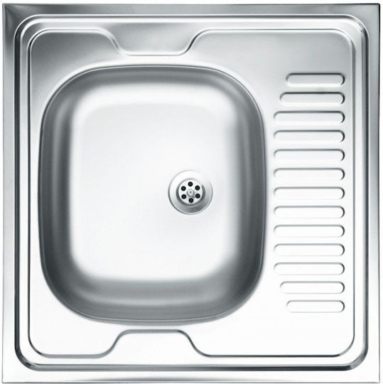 Deante Sink Steel 60x60 Cm Silver