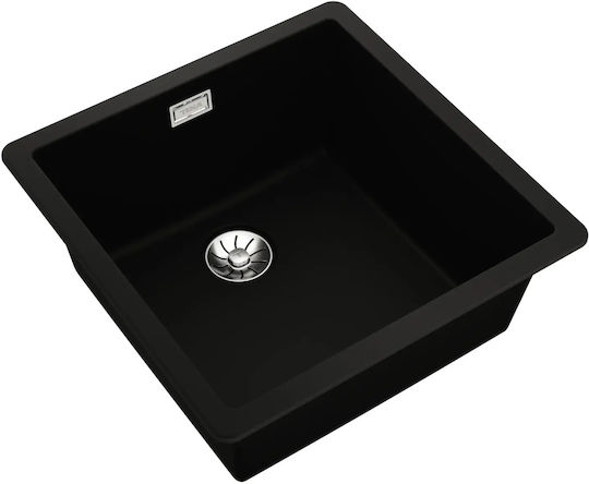 Teka Radea R10 40.40 M-TG 115230048 Drop-In Spüle aus Verbundgranulat B45.6xT45.6cm Carbon Black