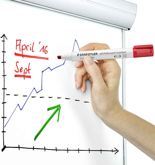 Staedtler Lumocolor Markeri Whiteboard 0.6mm Set 4 Bucăți