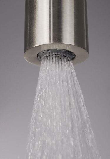 Deante Built-In Mixer Phone & Shower Head Set for Gray Shower