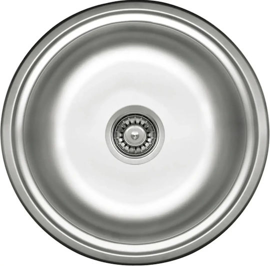 Deante Twist Chiuvetă De Bucătărie Drop-In 48x48cm Argintiu