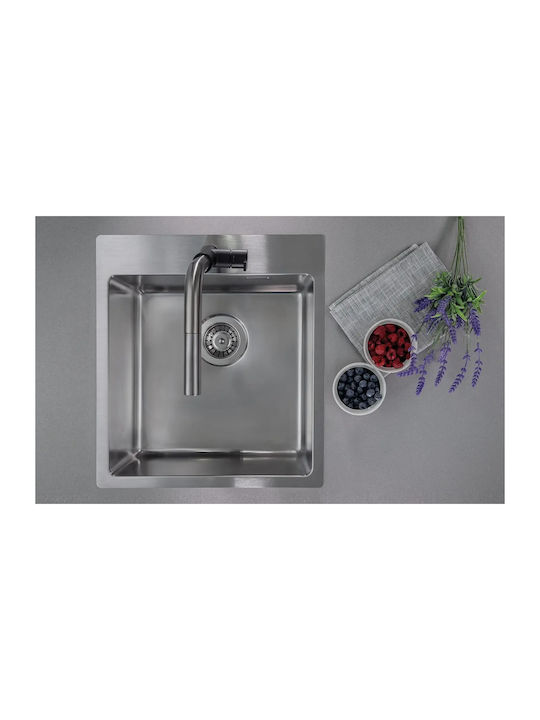 Deante Ένθετος Νεροχύτης Inox Μ45xΠ50.5cm Γκρι