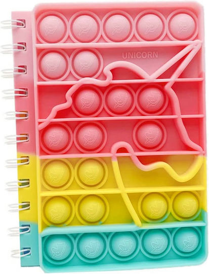 Fidget Toy Pop It Kinder-Notizbuch Spirale A6 25 Blätter