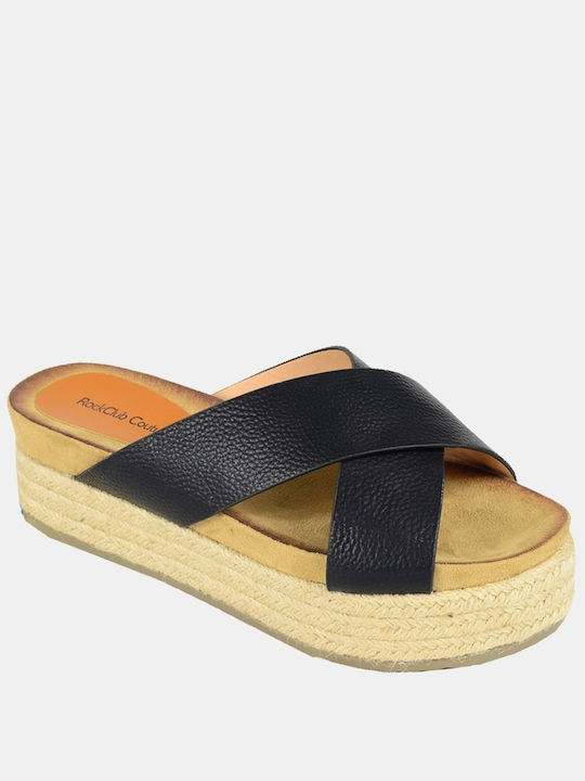 Women's Summer Platform Slippers Style Black