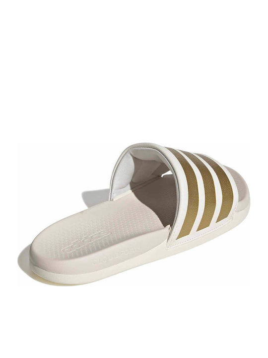 Adilette Comfort Women's Flip Flops in Gold Color