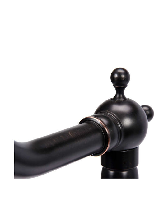 Fala Retro Black 1 Αναμεικτική Μπαταρία Νιπτήρα Ψηλή Ρετρό Μαύρη