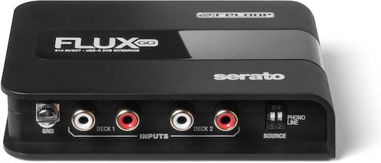 Reloop Flux Go DVS Externe Kommerzielle Soundkarte mit USB-Anschluss