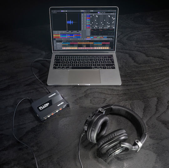 Reloop Flux Go DVS Externe Kommerzielle Soundkarte mit USB-Anschluss