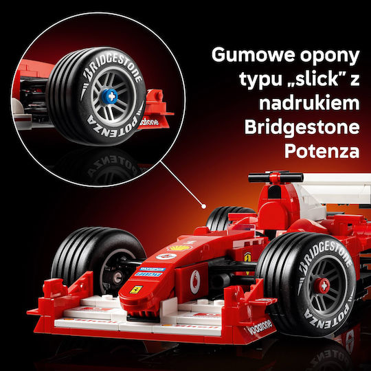 LEGO Icons Ferrari F2004 & Michael Schumacher for 18+ Years 735 Pieces