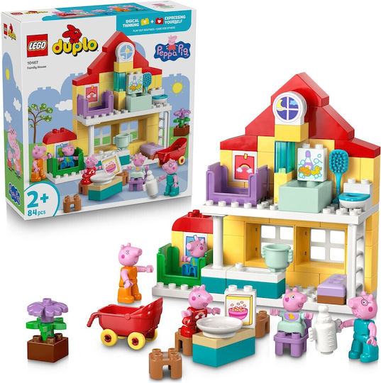 LEGO Duplo Peppa Pig - Семейна Къща за 2+ Години 84 Бройки