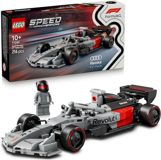 LEGO Speed Champions Audi Revolut F1® Team R26 Състезателна Кола за 10+ Години 216 Бройки