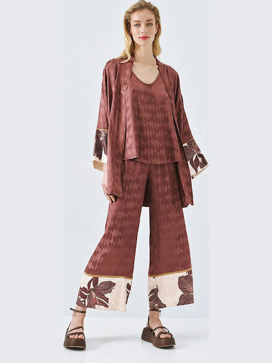 Women's Satin Pantaloons Choco