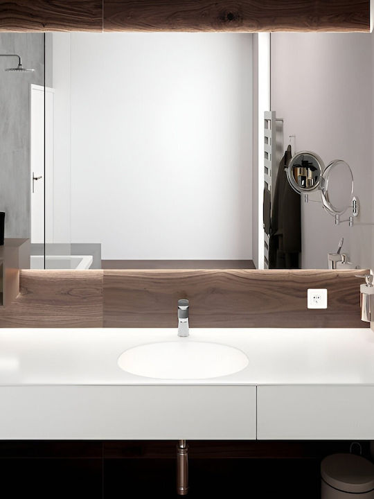 Hansgrohe Αναμεικτική Μπαταρία Νιπτήρα Ασημί