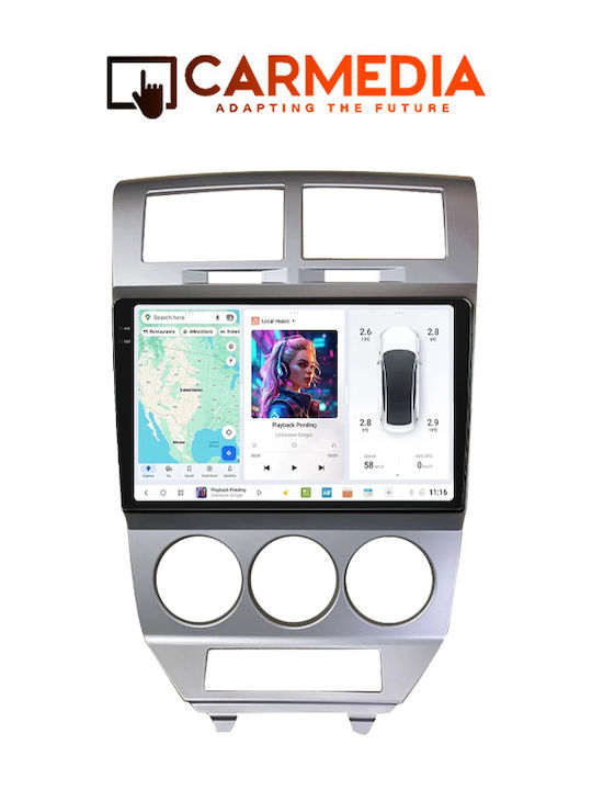 Carmedia Car Audio System for BMW X1 Dodge Caliber 2006-2012 (Bluetooth/USB/AUX/WiFi/GPS/Apple-Carplay/Android-Auto) with Touch Screen 10.36"