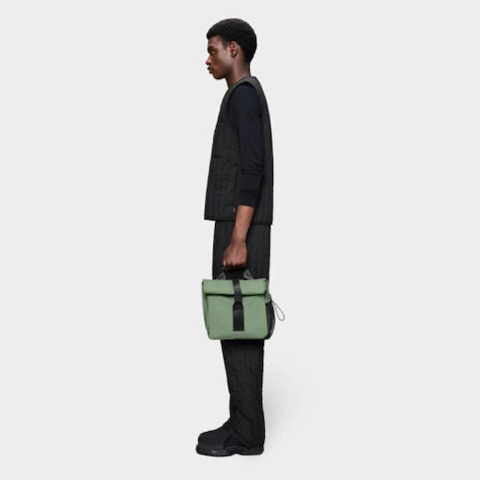 Rains Kids' Insulated Lunch Handbag 1 Litre Green 15x6.5x23cm