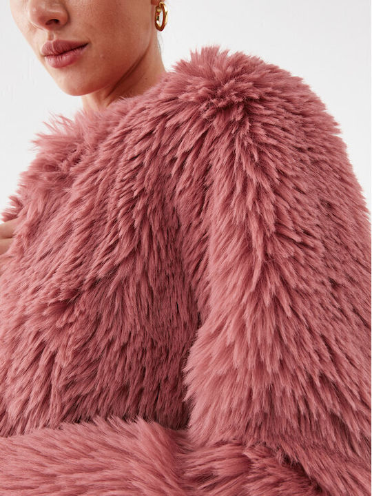 Long Women's Fur Pink
