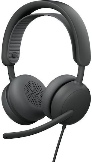 Logitech Zone 2 Teams Version Ασύρματα On Ear Multimedia Ακουστικά με μικρόφωνο και σύνδεση USB-A σε Γκρι χρώμα