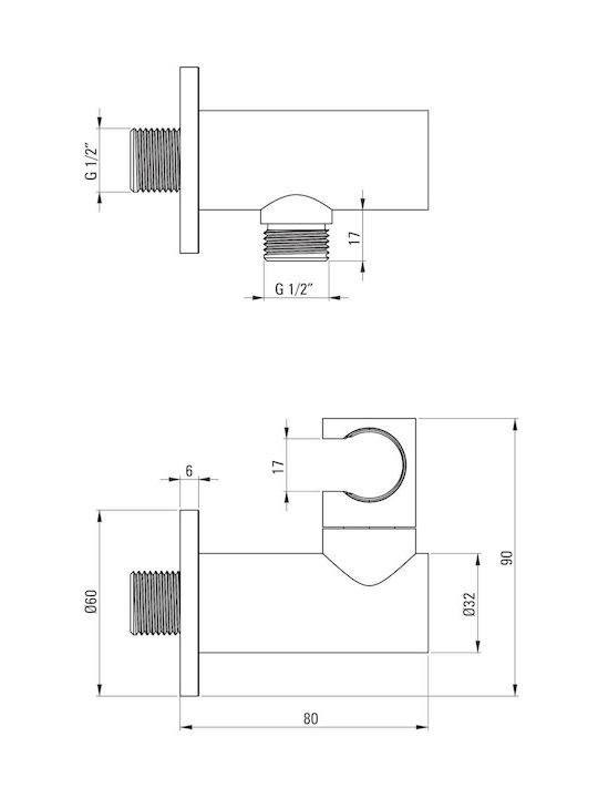 Deante Built-In Silver