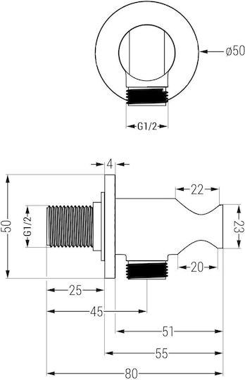 Mexen Built-in Mixer Mouthpiece Telephone & Shower Head Set for Shower