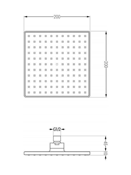 Mexen Built-in Mixer Mouthpiece Telephone & Shower Head Set for Shower