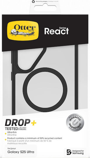 Samsung Otterbox React Magnet Hülle Galaxy S25 Ultra Schwarz