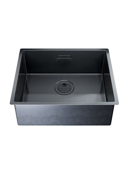Globalo Undermount Kitchen Sink Inox L44xW54cm Gray