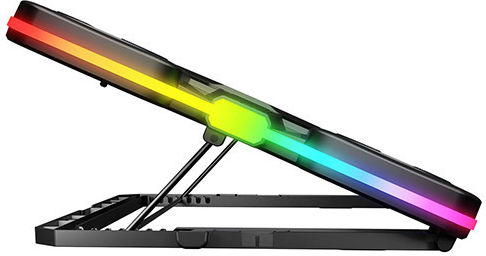 Rampage S50 Glacier Cooling Pad για Laptop έως 17" με 11 Ανεμιστήρες και Φωτισμό