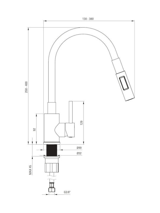 NEO Kitchen Faucet Counter