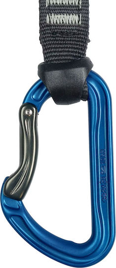 Dmm Shadow Quickdraw Climbing Quickdraws 12 Cm 6-pack Titanium Blue