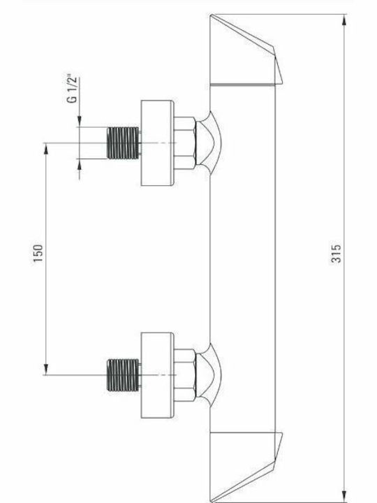 Deante Mixing Shower Shower Faucet Gray