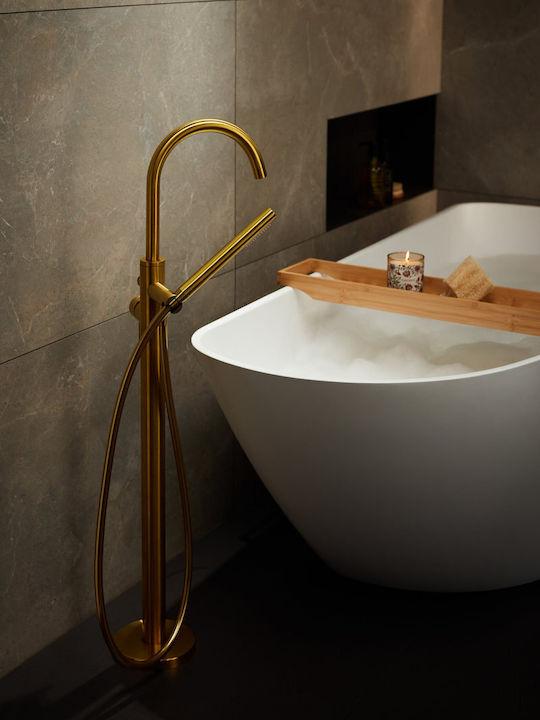 KFA Mixing Bathtub Shower Faucet Gold