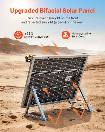 Vevor GDSTYNB2100WISY7U001V2 Photovoltaic Panel 100W 2 Pieces