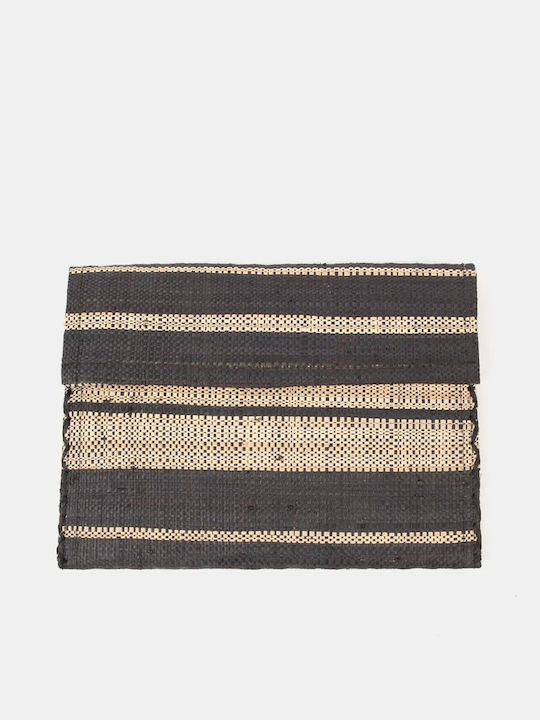 Raffia Large Ψάθινος Γυναικείος Φάκελος Πολύχρωμος