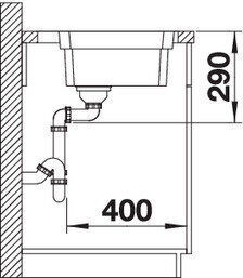 Blanco Etagon 700-if/a Ένθετος Inox Μ50xΠ74cm Γκρι