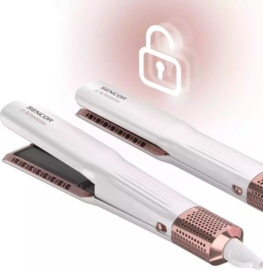 Sencor SHI 9100RS Πρέσα Μαλλιών με Ατμό Ionic 1300W