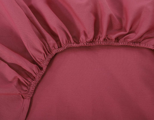 Silk Fashion Чаршаф Единично с Ластик 105x200см. Baroque Rose