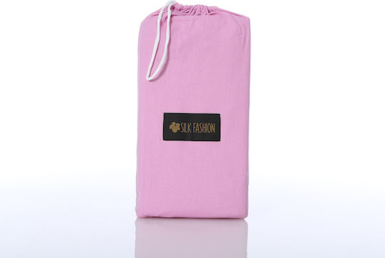 Silk Fashion Σεντόνι Μονό με Λάστιχο 105x200+35εκ. Pastel Levander
