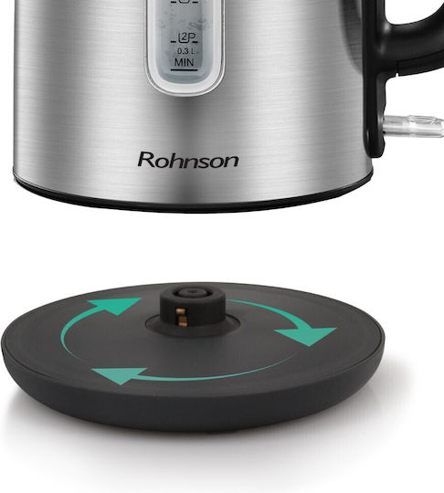 Rohnson Kettle 1.7lt 2200W Silver